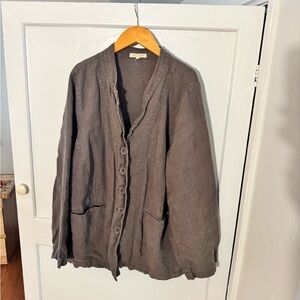 Eileen Fisher Men's Dark Brown Shirt Jacket